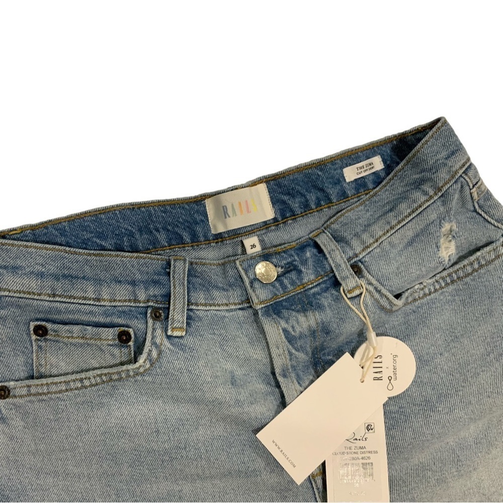 Rails 🆕 The Zuma Cut Off Short in Cloud Stone Distress - Picture 7 of 11